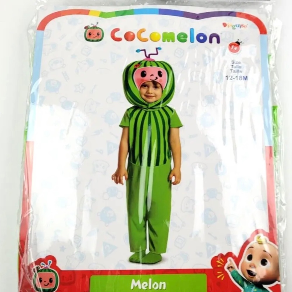 Cocomelon Melon Toddler Boys Girls Child Costume Size 12-18 Months